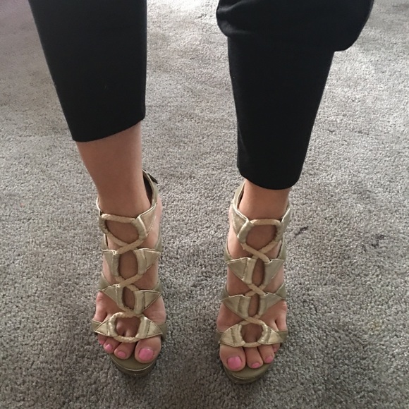 Diane Von Furstenberg Gild Wedge Sandals - Picture 1 of 2